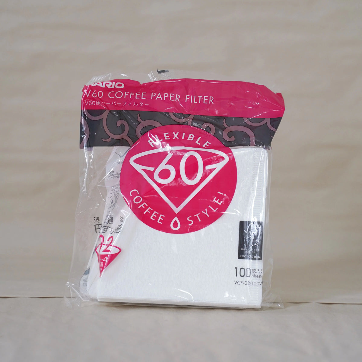Hario V60 papierowy filtr do kawy 03 Biały 100 szt.