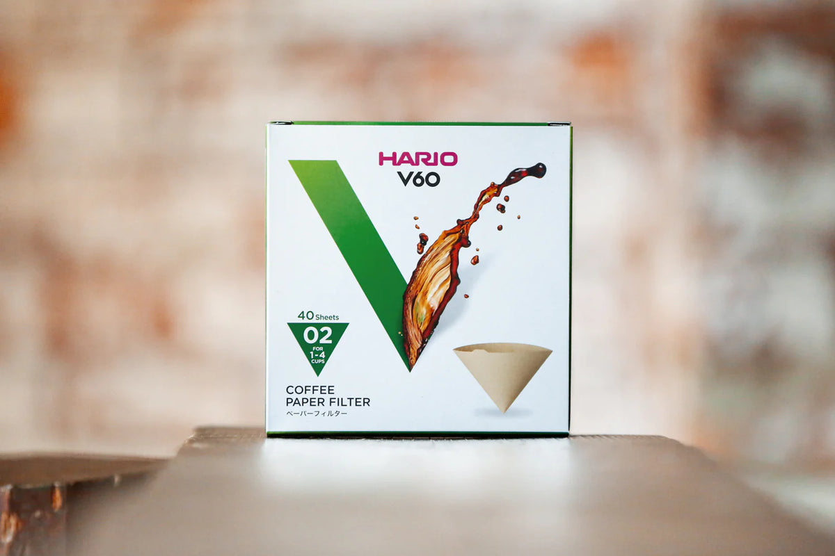 Papierowy filtr do kawy Hario V60 02 Biały 40 szt.